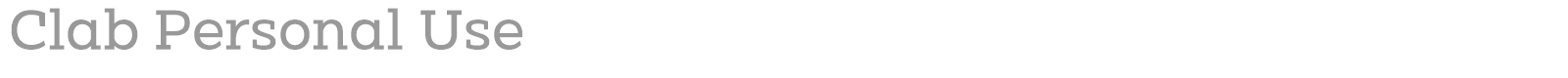Clab font preview